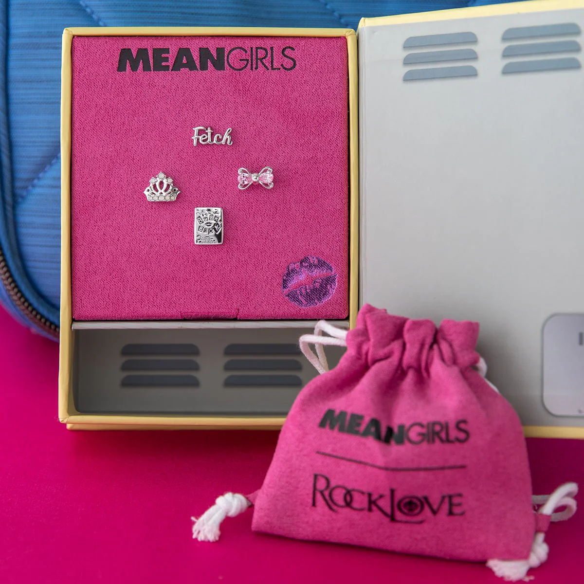 Mean Girls Burn Book Fetch and Crown Stud Earrings Set - Image 4