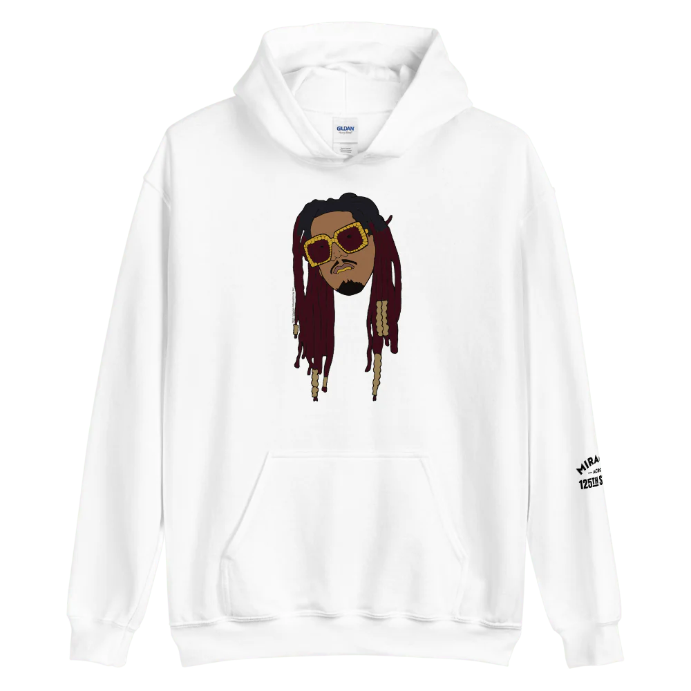 Miracles Across 125th Street Murda Count Harlem Face Hooded Sweatshirt - Image 3