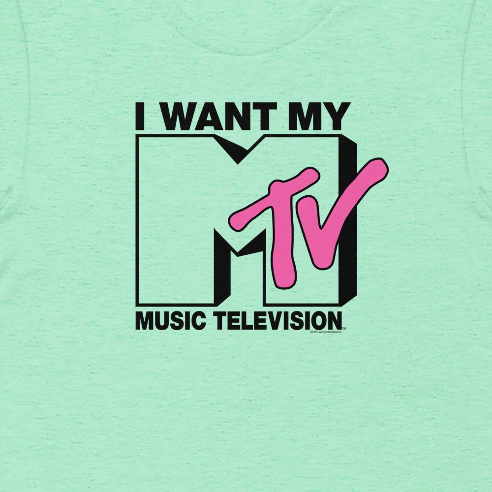 MTV Gear I Want My With Classic MTV Logo Adult Short Sleeve T-Shirt - Image 2