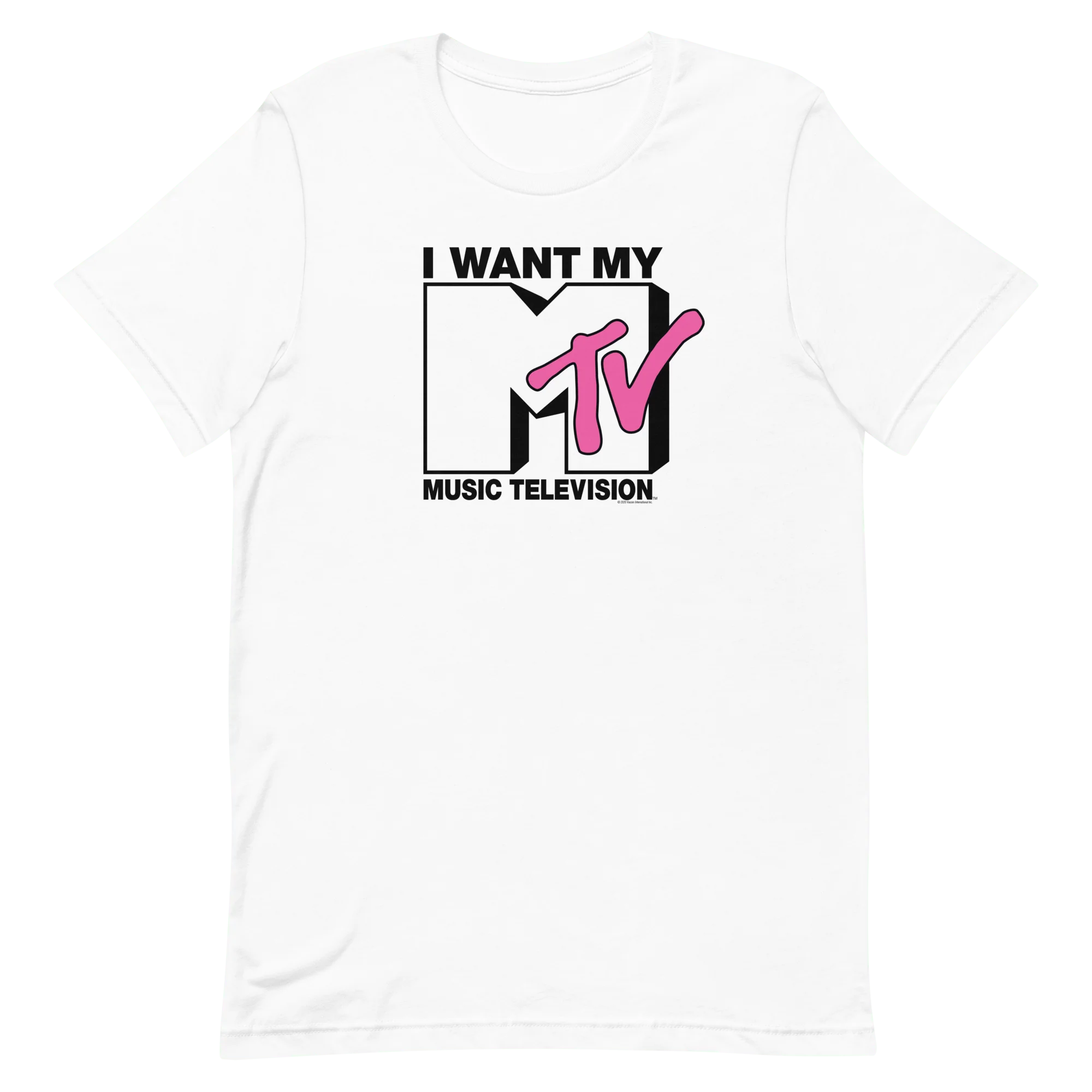 MTV Gear I Want My With Classic MTV Logo Adult Short Sleeve T-Shirt - Image 5