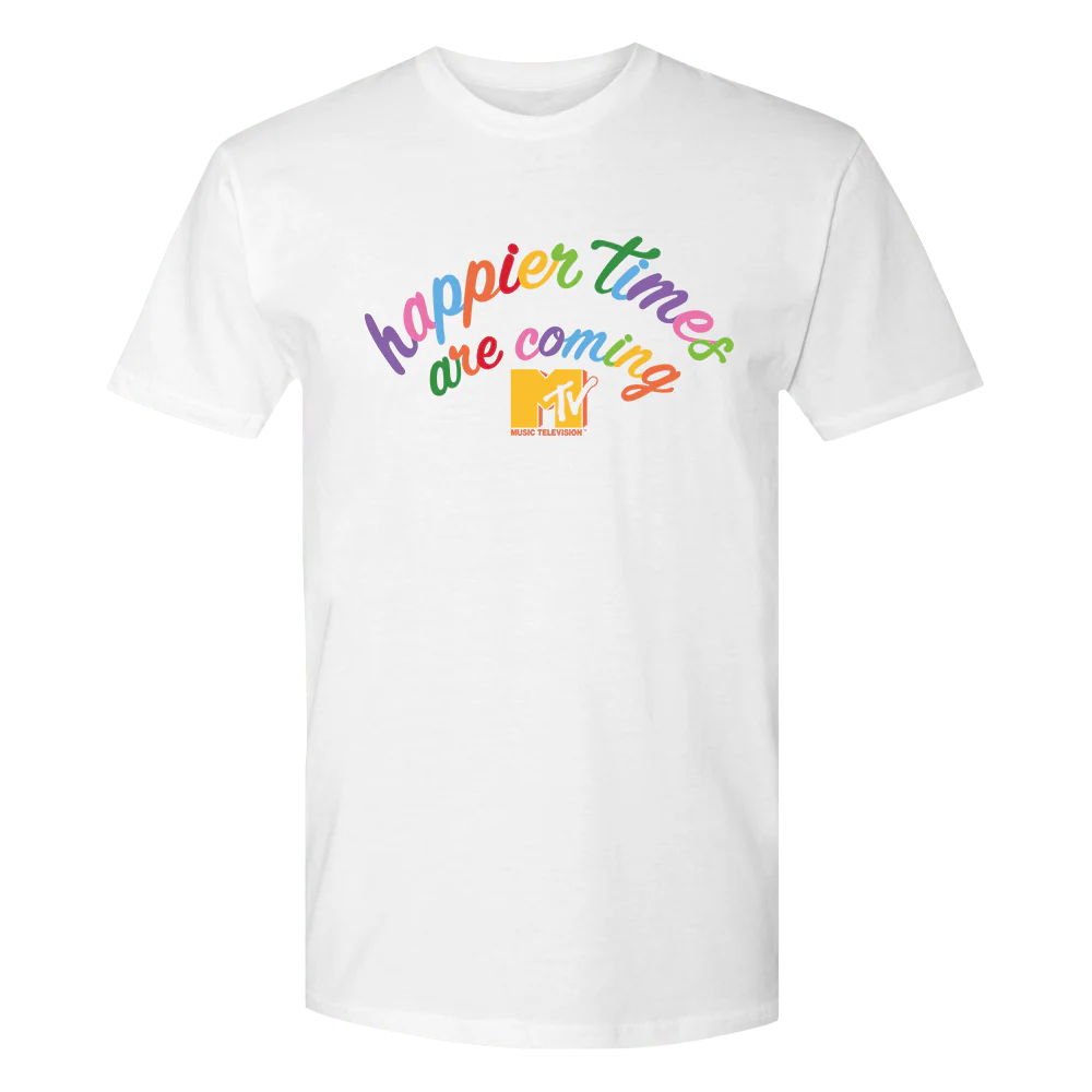 MTV Happier Times Are Coming Adult Short Sleeve T-Shirt