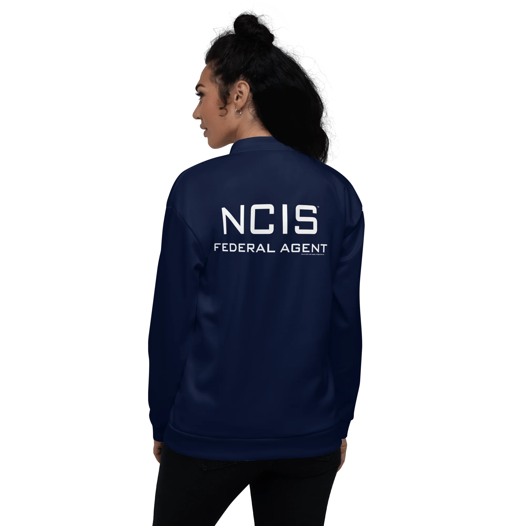 NCIS Federal Agent Navy Unisex Bomber Jacket - Image 3
