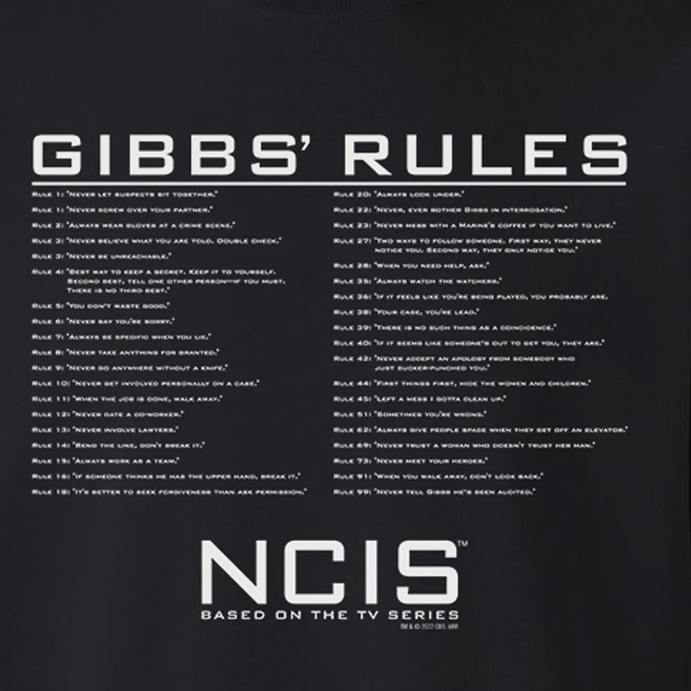 NCIS GIbbs Rules Fleece Crewneck Sweatshirt - Image 2