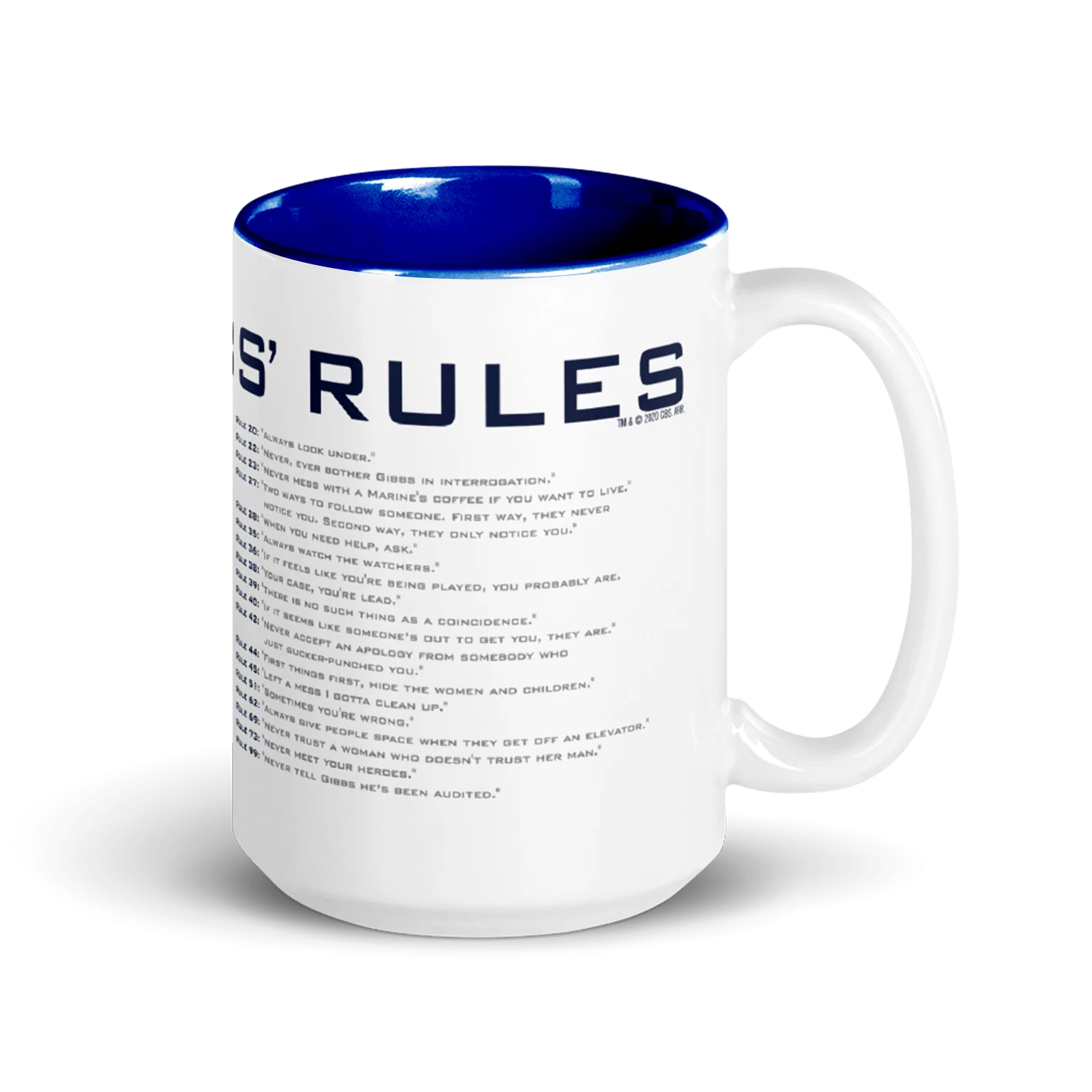 NCIS GIbbs Rules Two-Tone Mug - Image 3