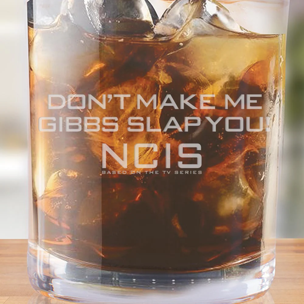 NCIS Gibbs Slap Laser Engraved Rocks Glass - Image 2