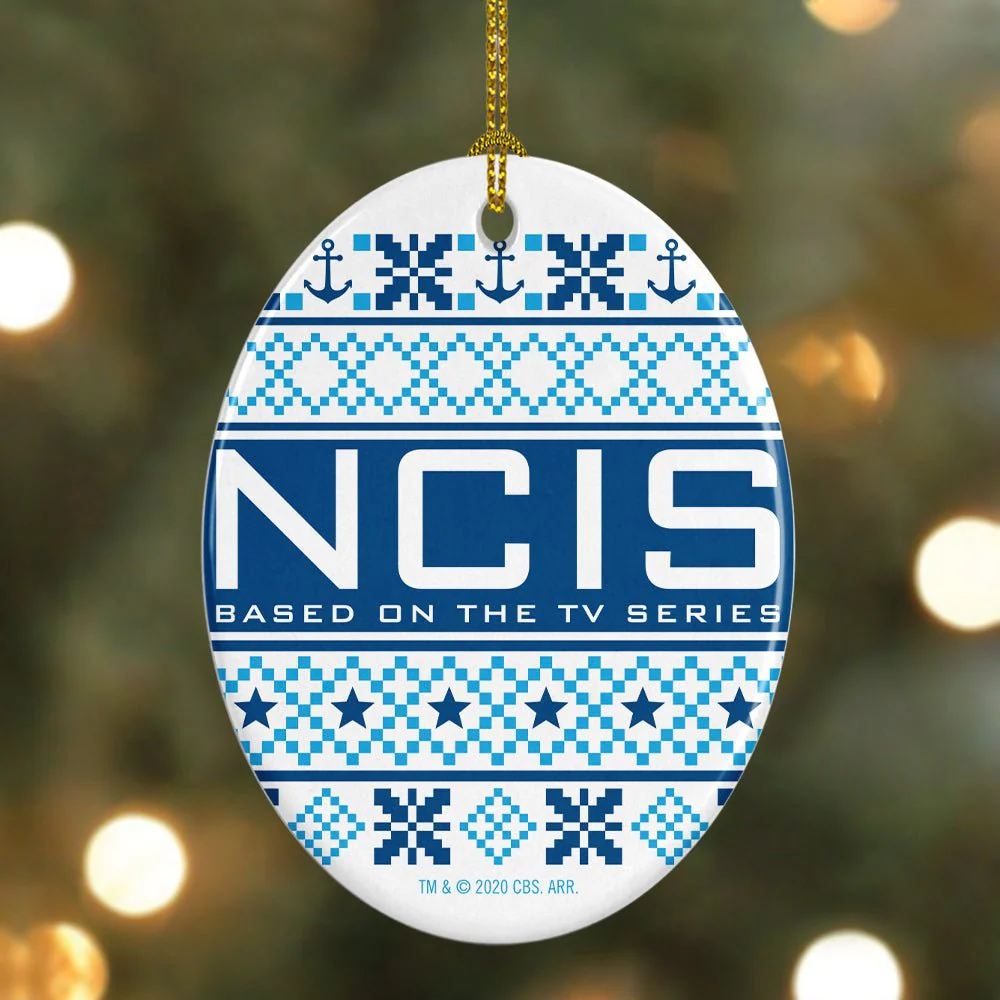 NCIS Holiday Oval Ceramic Oranament - Image 2