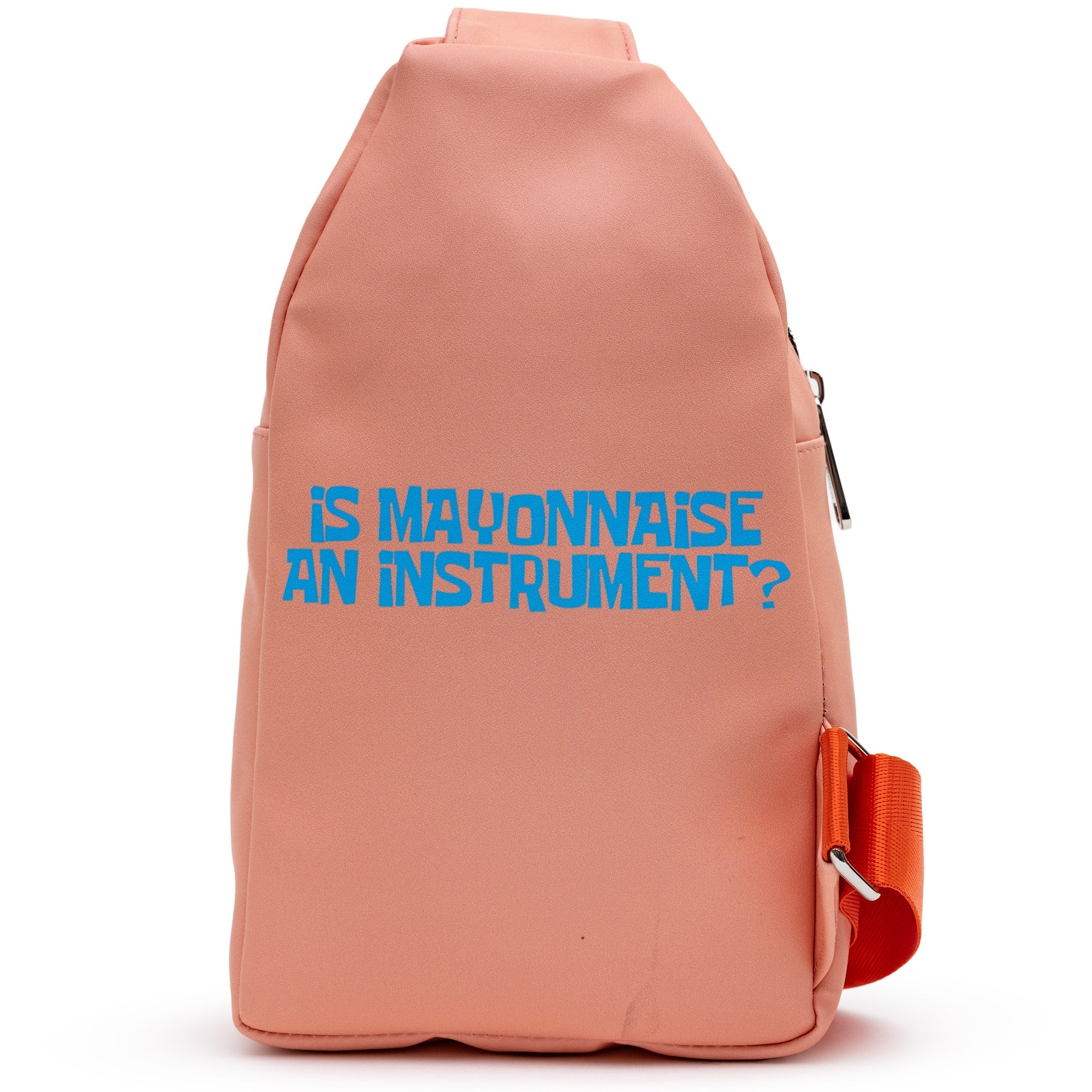 SpongeBob SquarePants Sling Bag Patrick Star Close Up Vegan Leather Salmon Orange - Image 4