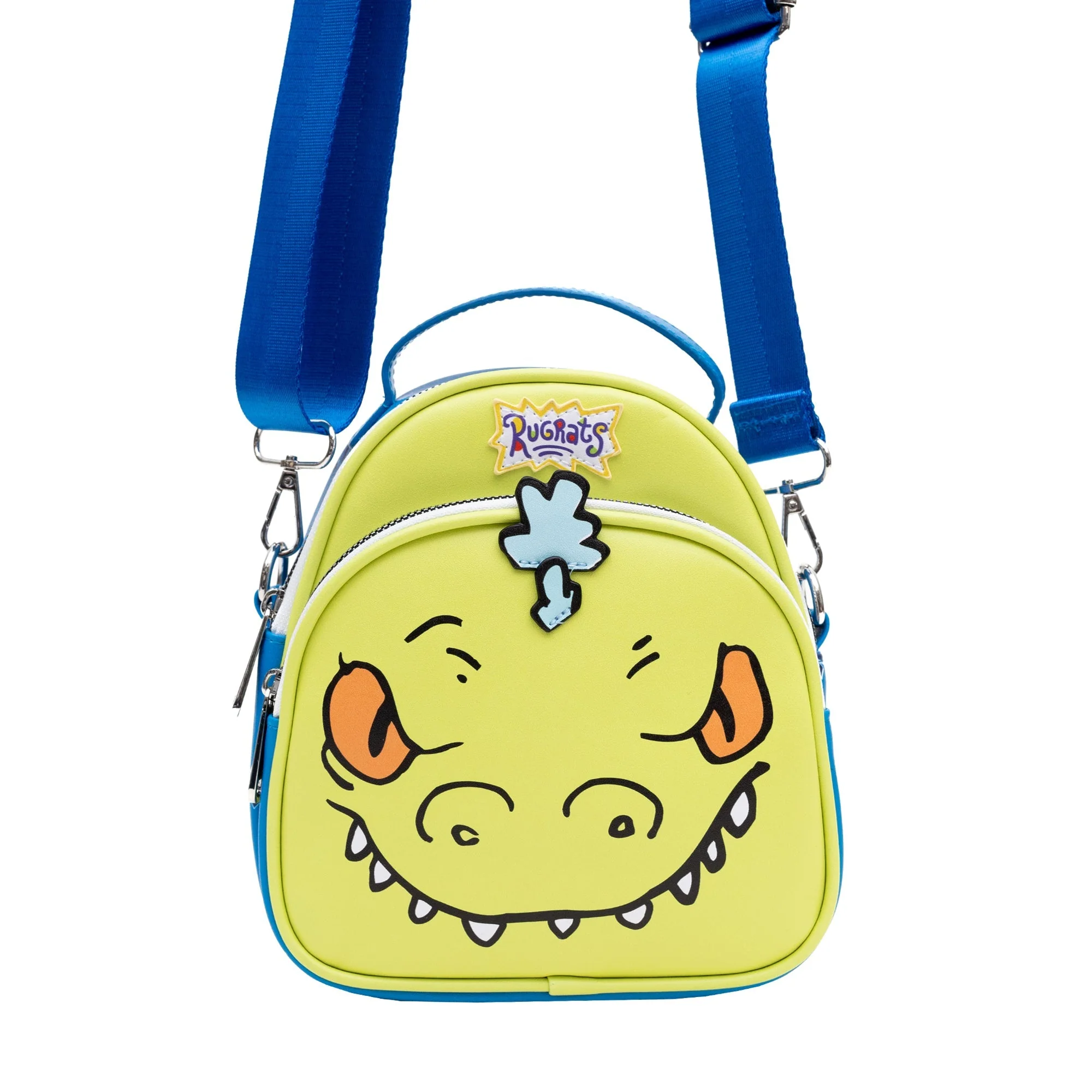 Rugrats Reptar Character Applique Vegan Leather Cross Body Bag - Image 4