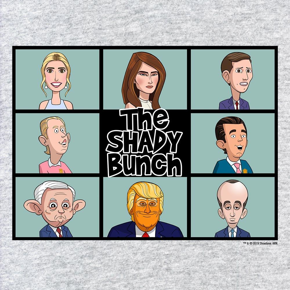 Our Cartoon President Shady Bunch Adult Short Sleeve T-Shirt - Image 2