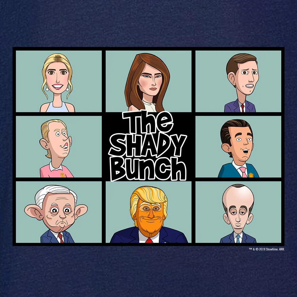 Our Cartoon President Shady Bunch Lightweight Crew Neck Sweatshirt - Image 2