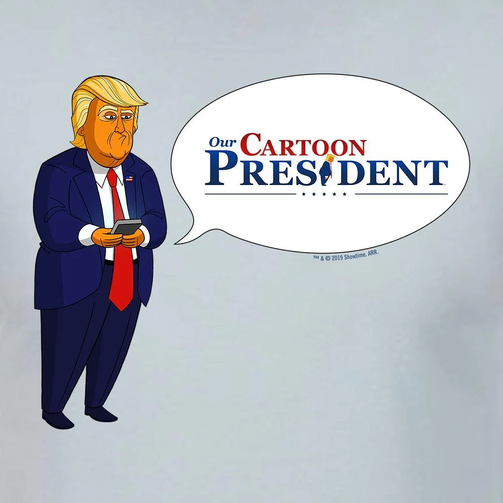 Our Cartoon President Tweet Adult Short Sleeve T-Shirt - Image 2