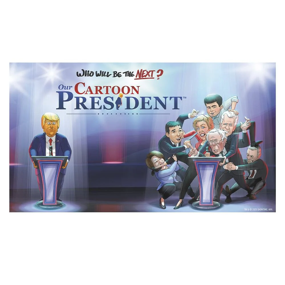 Our Cartoon President Who Will Be the Next Cartoon President? Women's Short Sleeve T-Shirt - Image 2