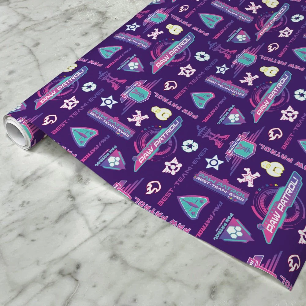 Paw Patrol Evergreen Pattern Gift Wrap - Image 3