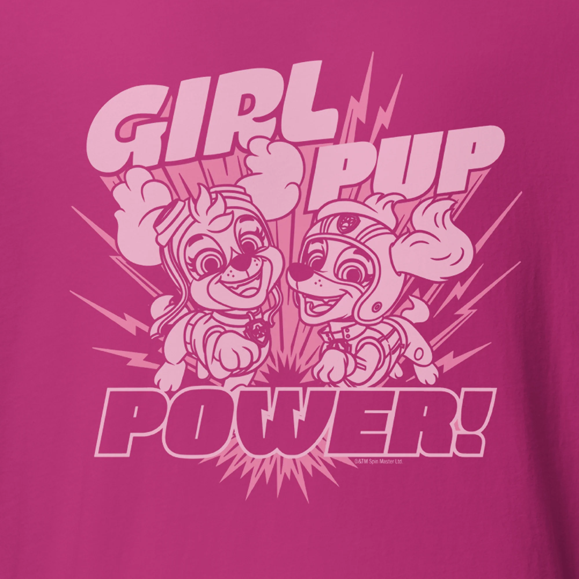 PAW Patrol Girl Pup Power Adult Short Sleeve T-Shirt - Image 2