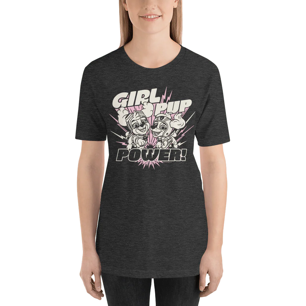 PAW Patrol Girl Pup Power Adult Short Sleeve T-Shirt - Image 5