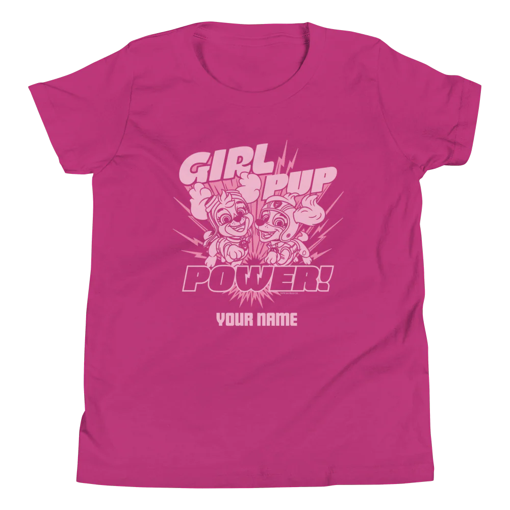 PAW Patrol Girl Pup Power Personalized Kids Premium T-Shirt