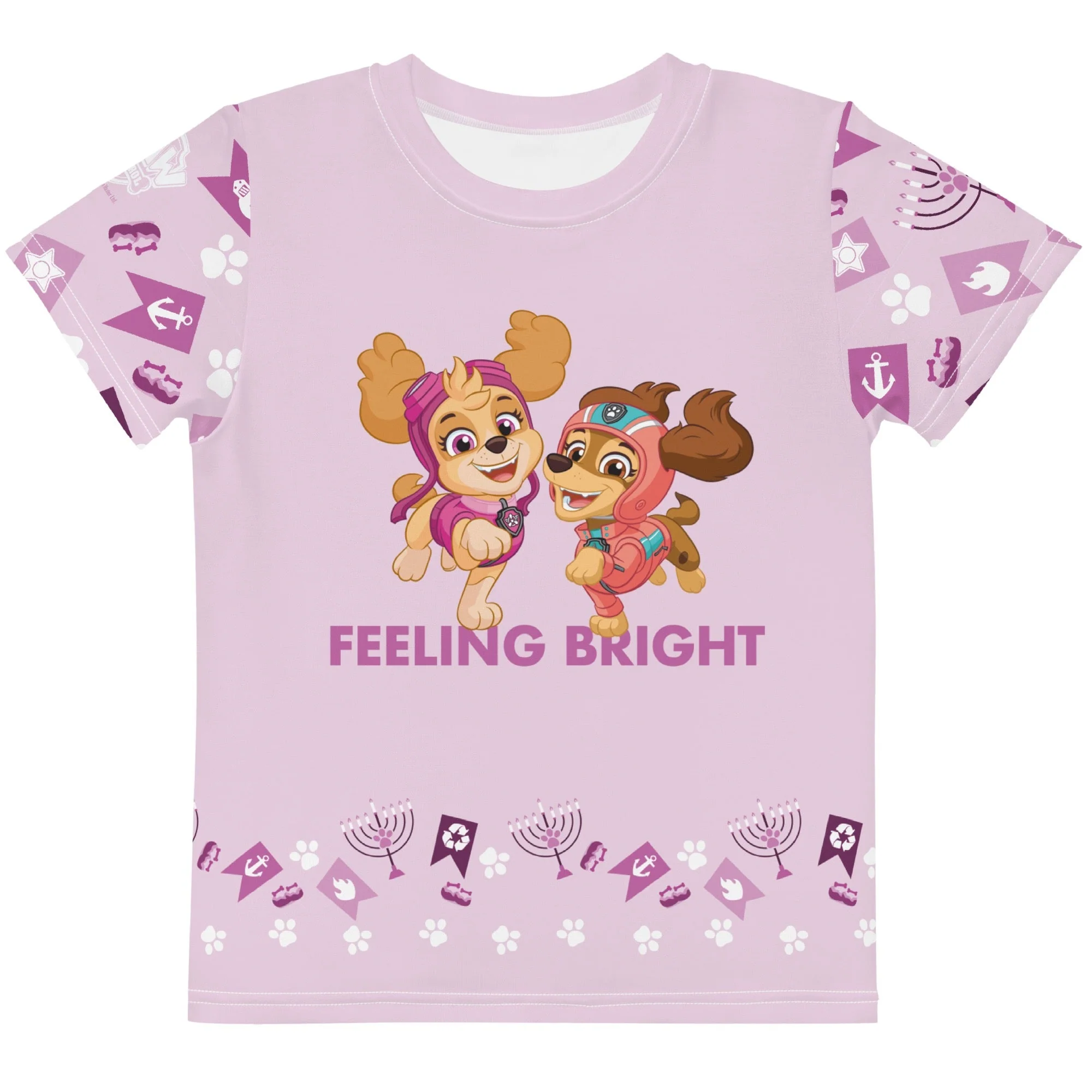 Paw Patrol Hanukkah Bright Kids T-Shirt