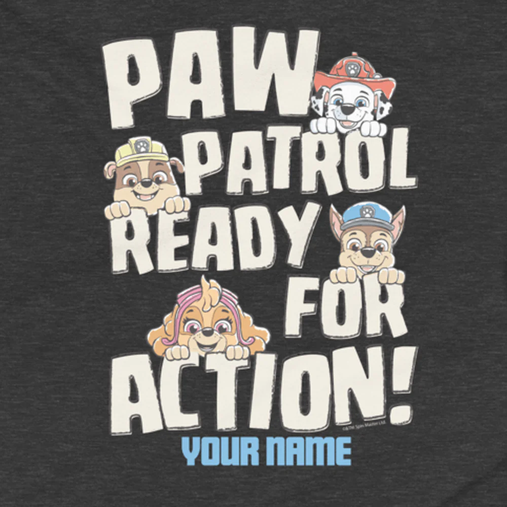 PAW Patrol Ready For Action Personalized Kids Premium T-Shirt - Image 2