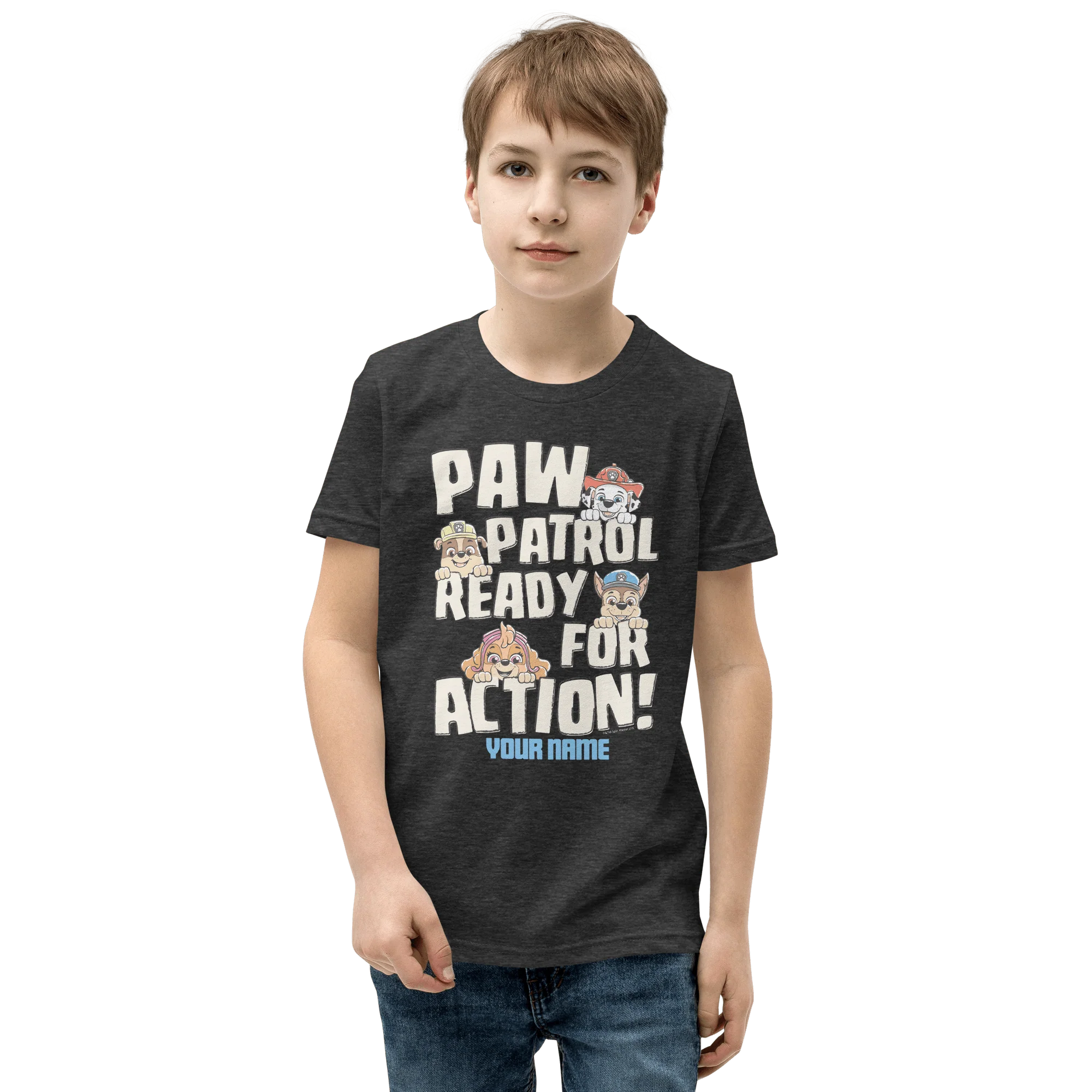 PAW Patrol Ready For Action Personalized Kids Premium T-Shirt - Image 3