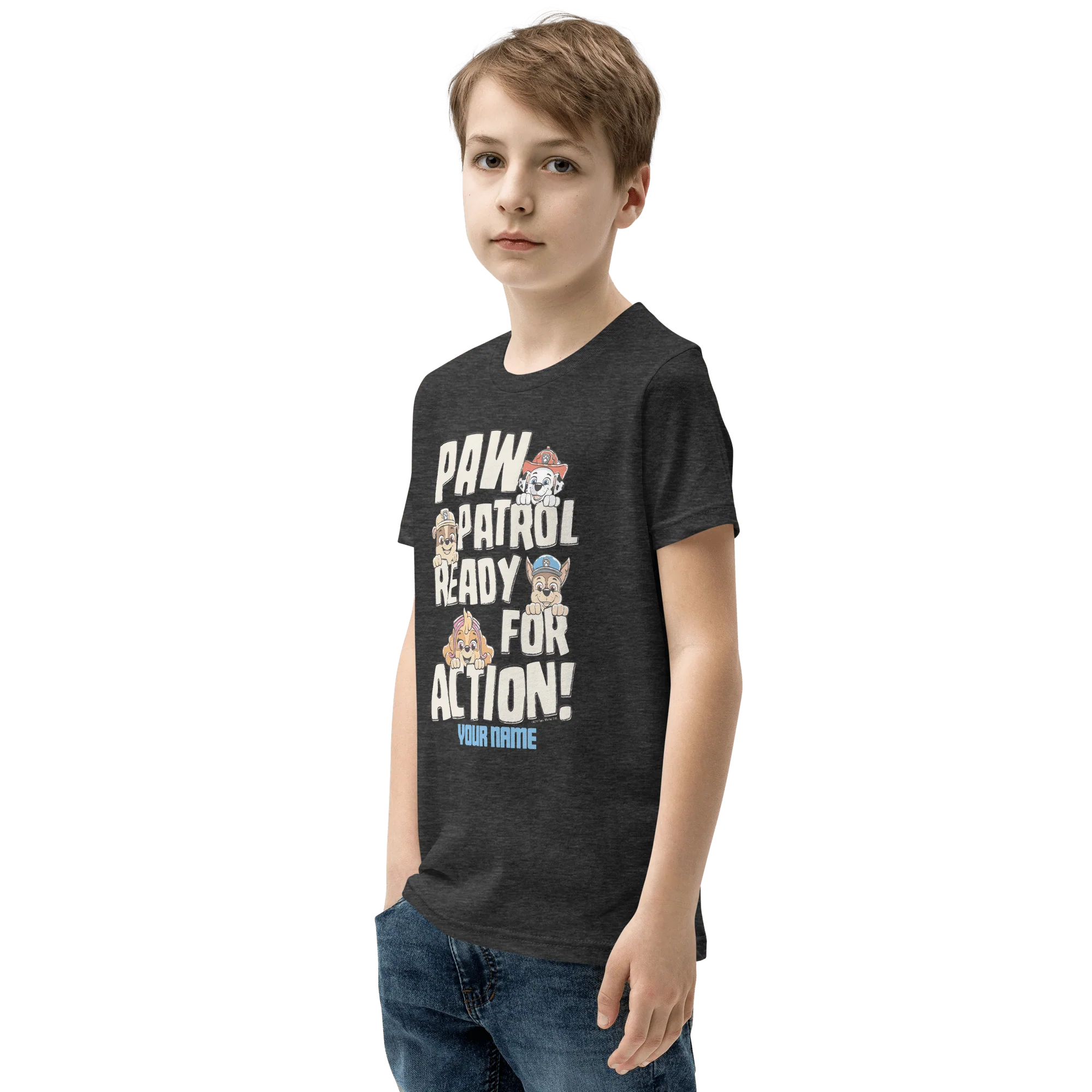 PAW Patrol Ready For Action Personalized Kids Premium T-Shirt - Image 4