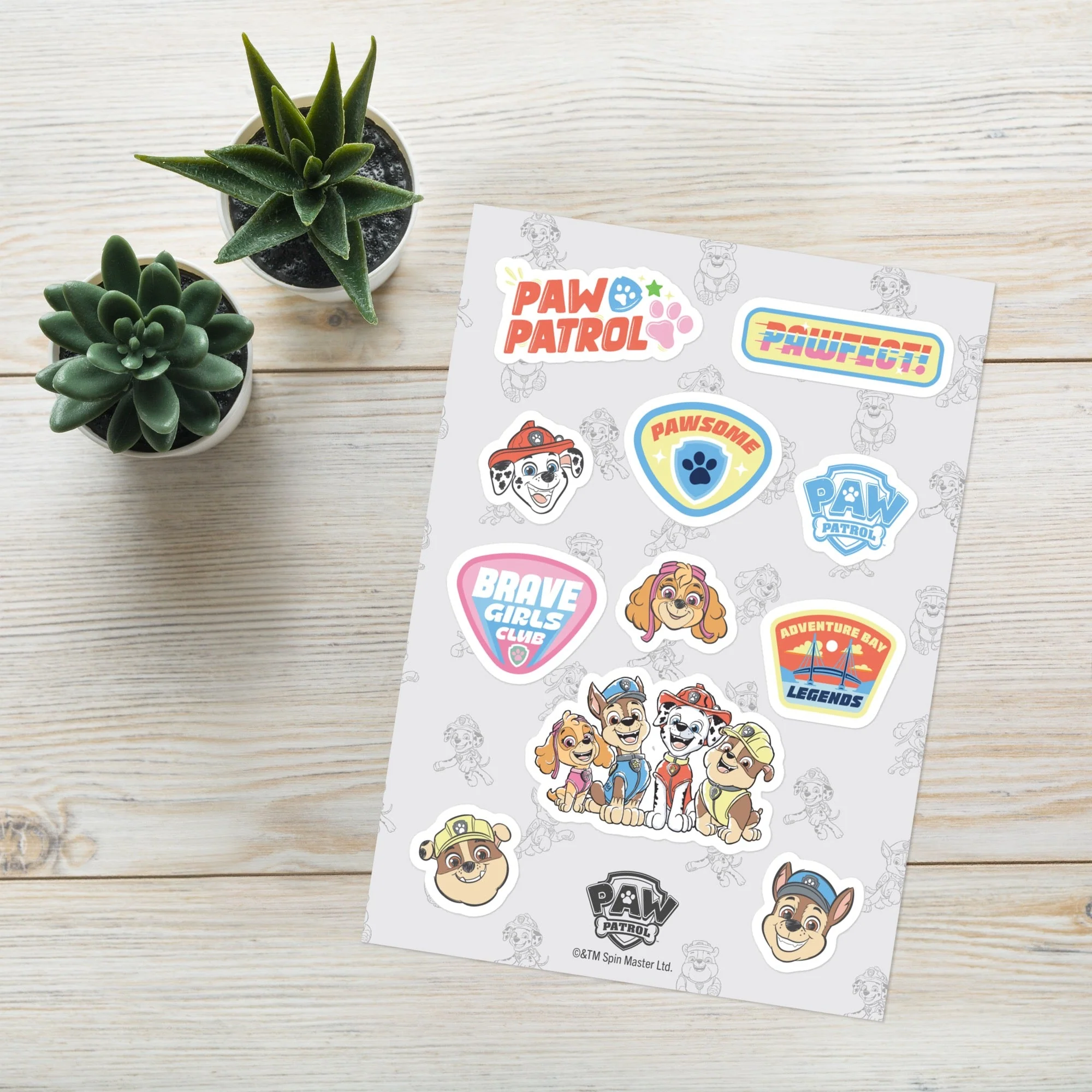 PAW Patrol Roll With The Pack Kiss Cut Sticker Sheet - Image 3