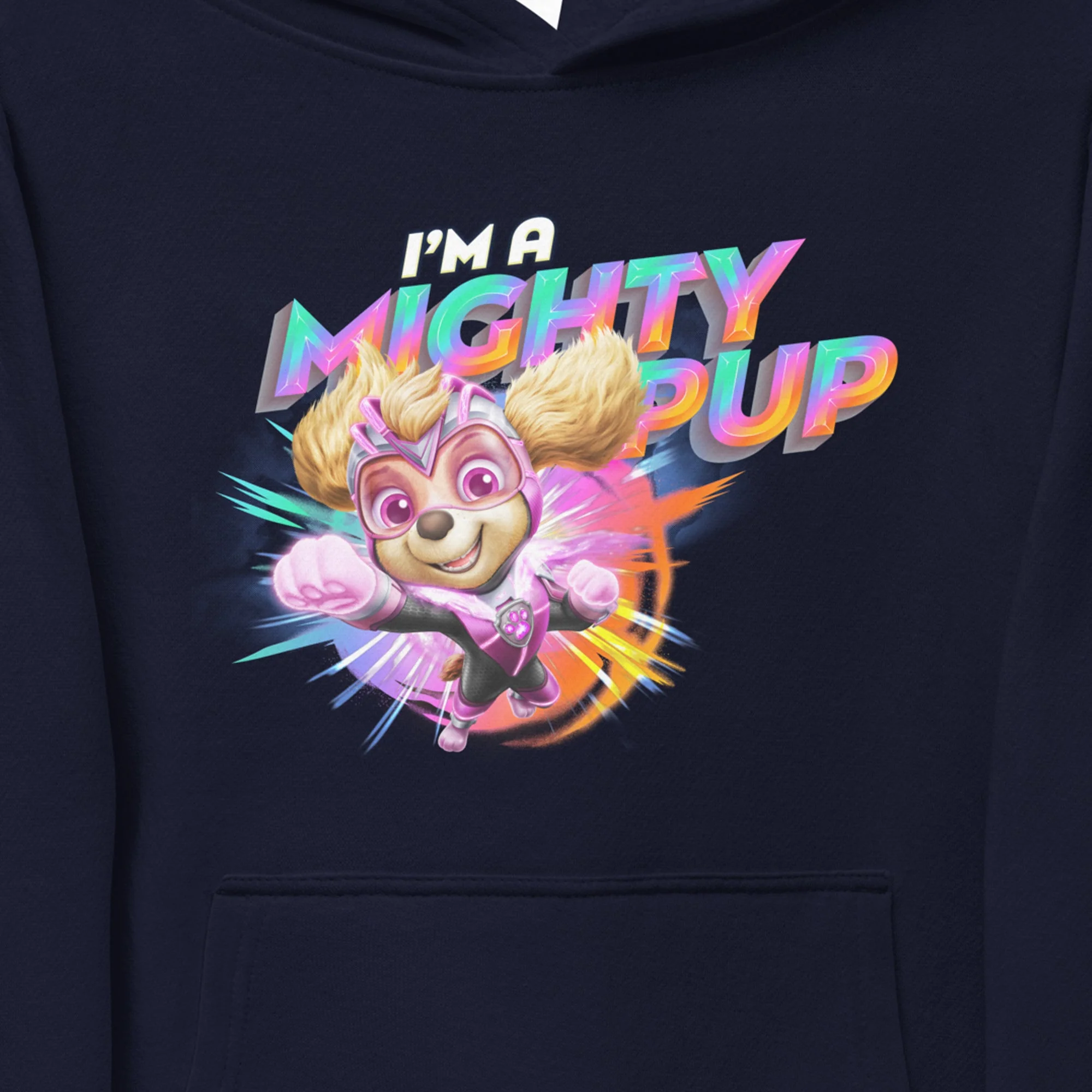 PAW Patrol The Mighty Movie I'm A Mighty Pup Kids Hoodie - Image 2
