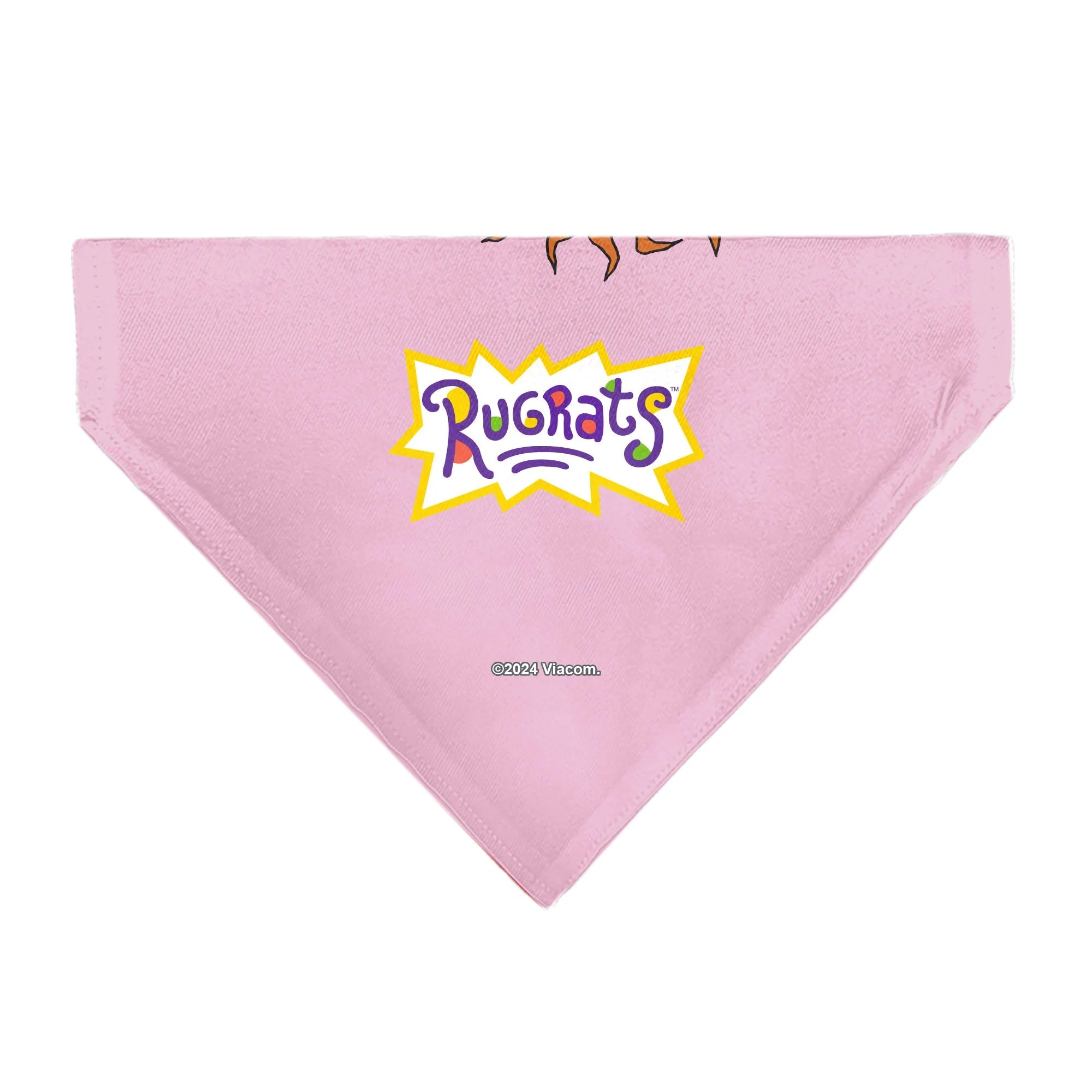 Rugrats Chuckie HUG ME Hearts Pose Pink Pet Bandana - Image 2