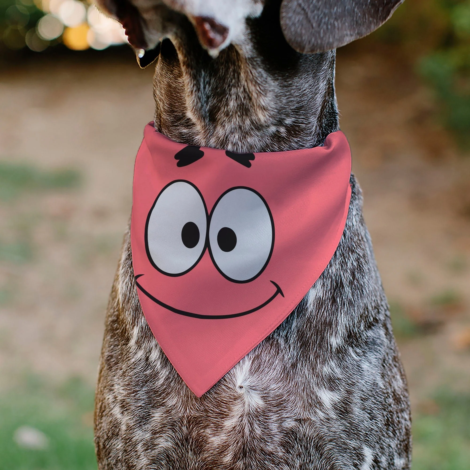 SpongeBob SquarePants Pet Bandana Patrick Star Face Close-Up Pink - Image 4