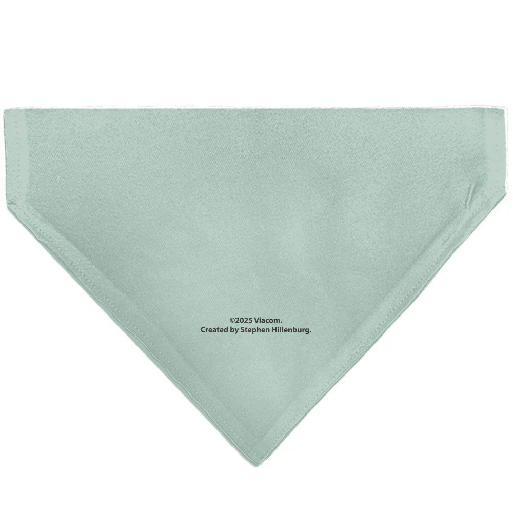 SpongeBob SquarePants Pet Bandana Squidward Close-Up Over the Collar Blue - Image 2