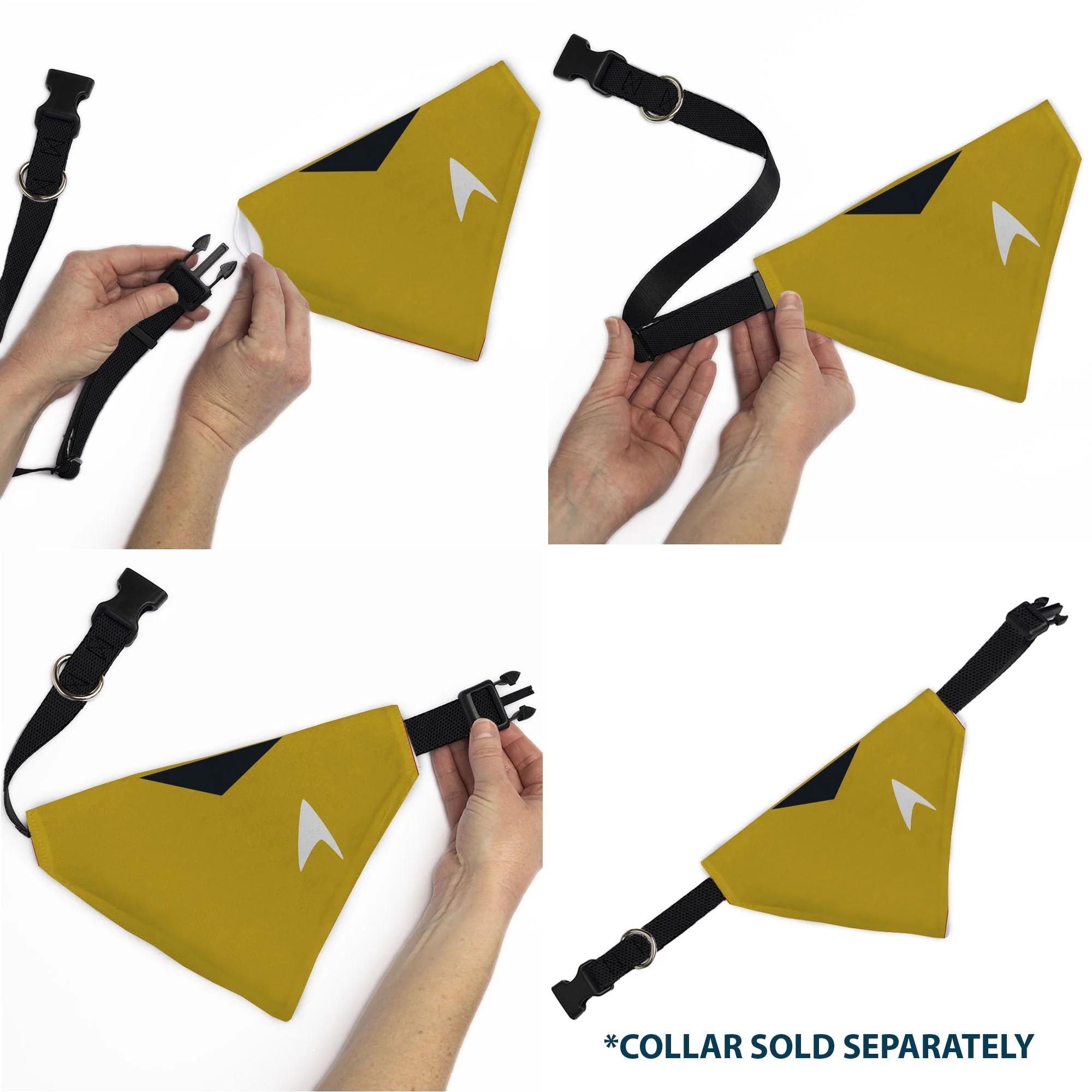 Star Trek Original Series Gold Command Uniform Pet Bandana - Image 6