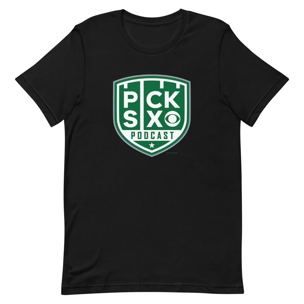 Pick Six Podcast Logo Adult Short Sleeve T-Shirt