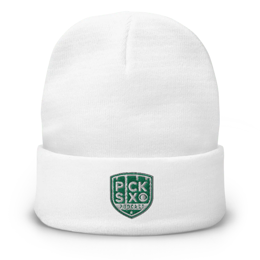 Pick Six Podcast Logo Cuffed Beanie - Image 4