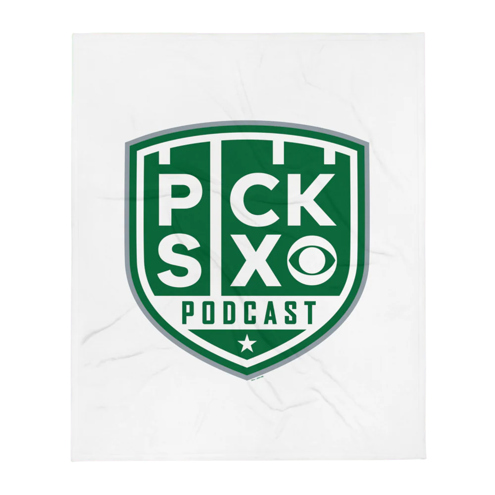 Pick Six Podcast Logo Throw Blanket