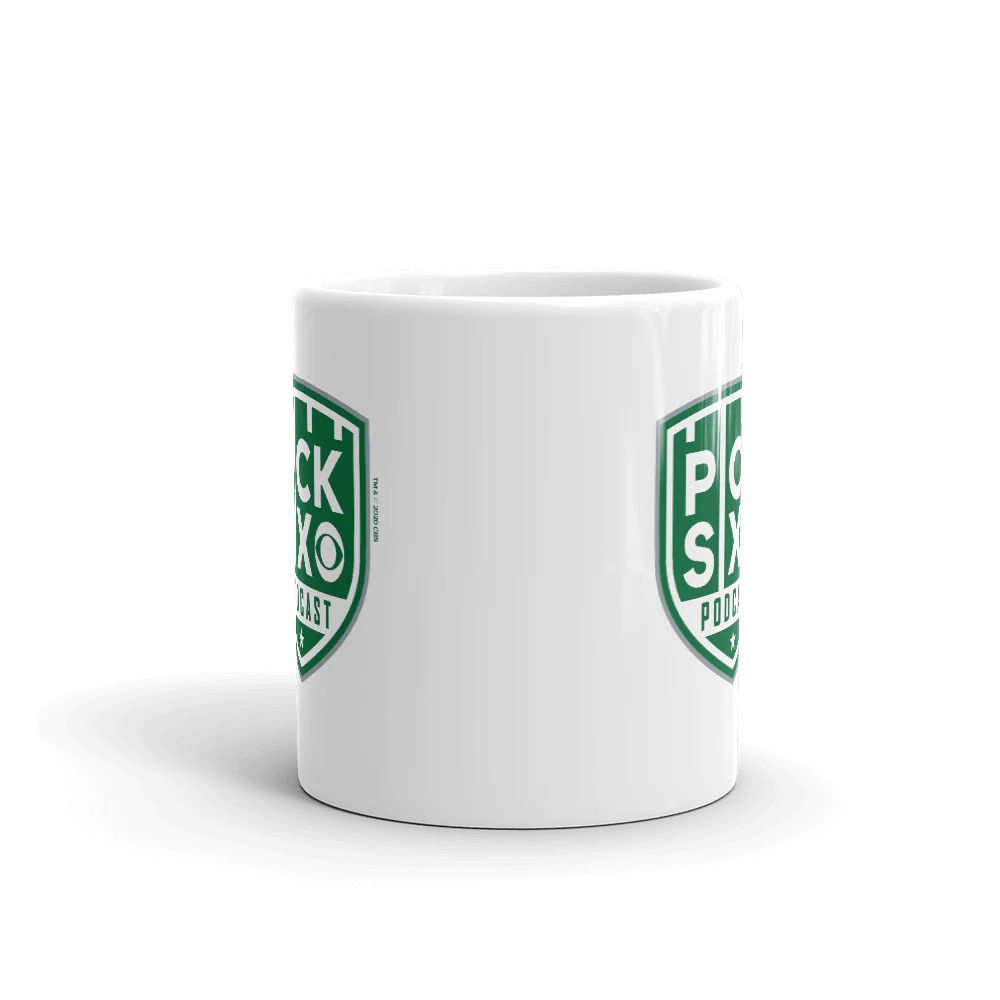 Pick Six Podcast White Mug - Image 2