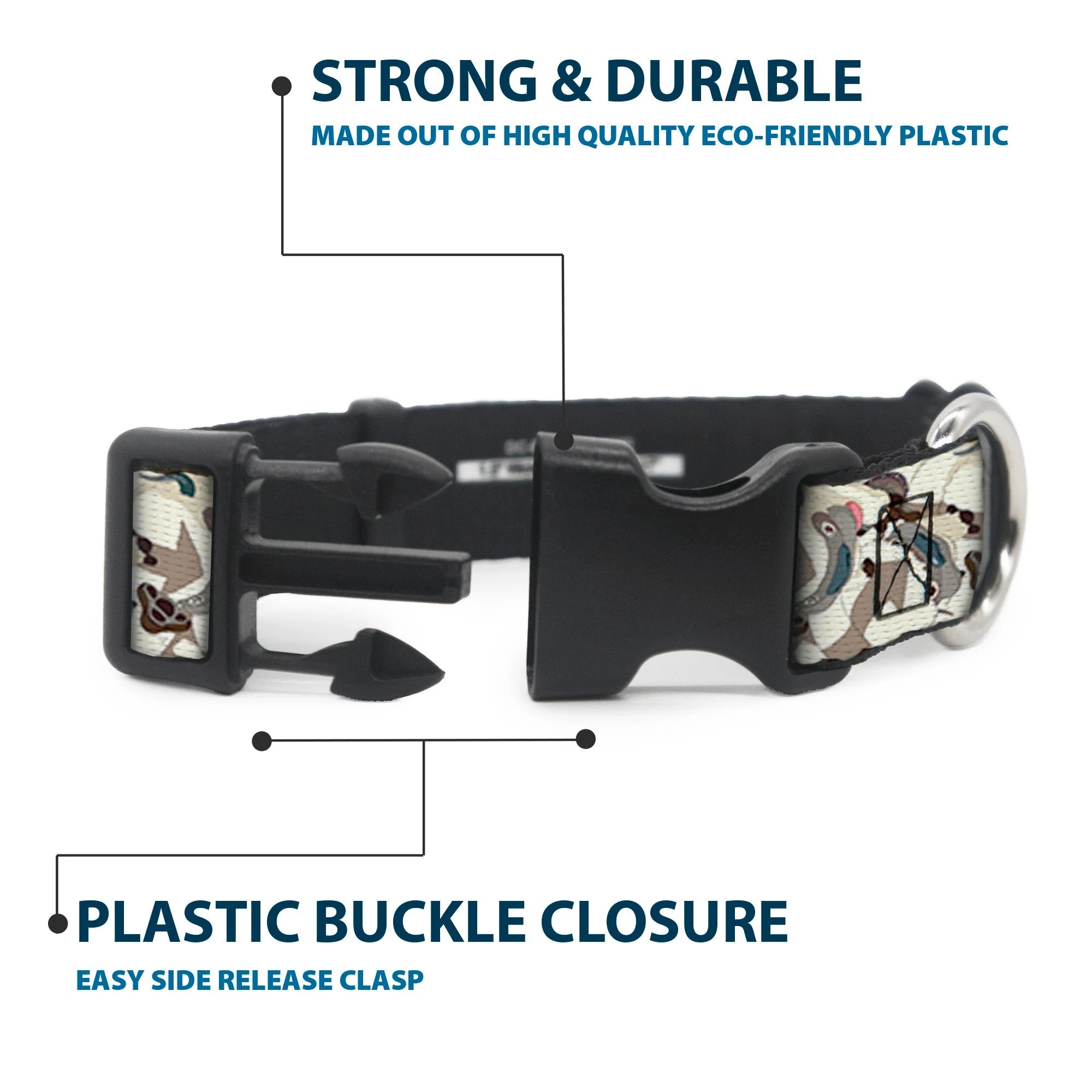 Avatar The Last Airbender Appa Pose Stacked Plastic Clip Collar - Image 4