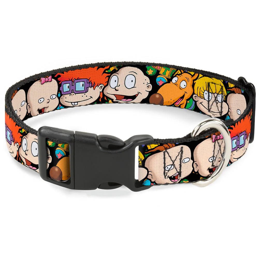 Rugrats Character Faces Close-Up Plastic Clip Collar