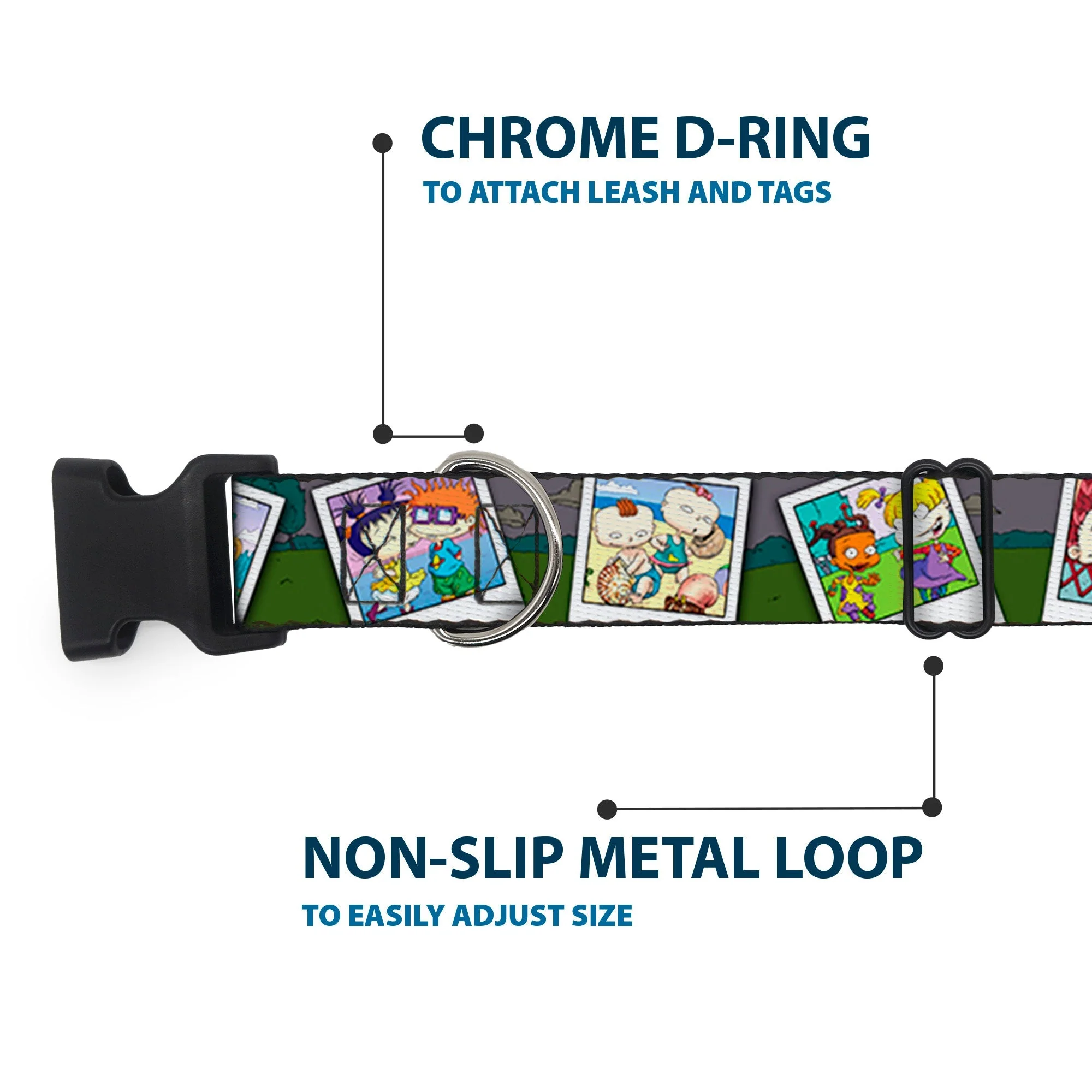 Rugrats Character Snapshots Durable Plastic Clip Dog Collar - Image 5