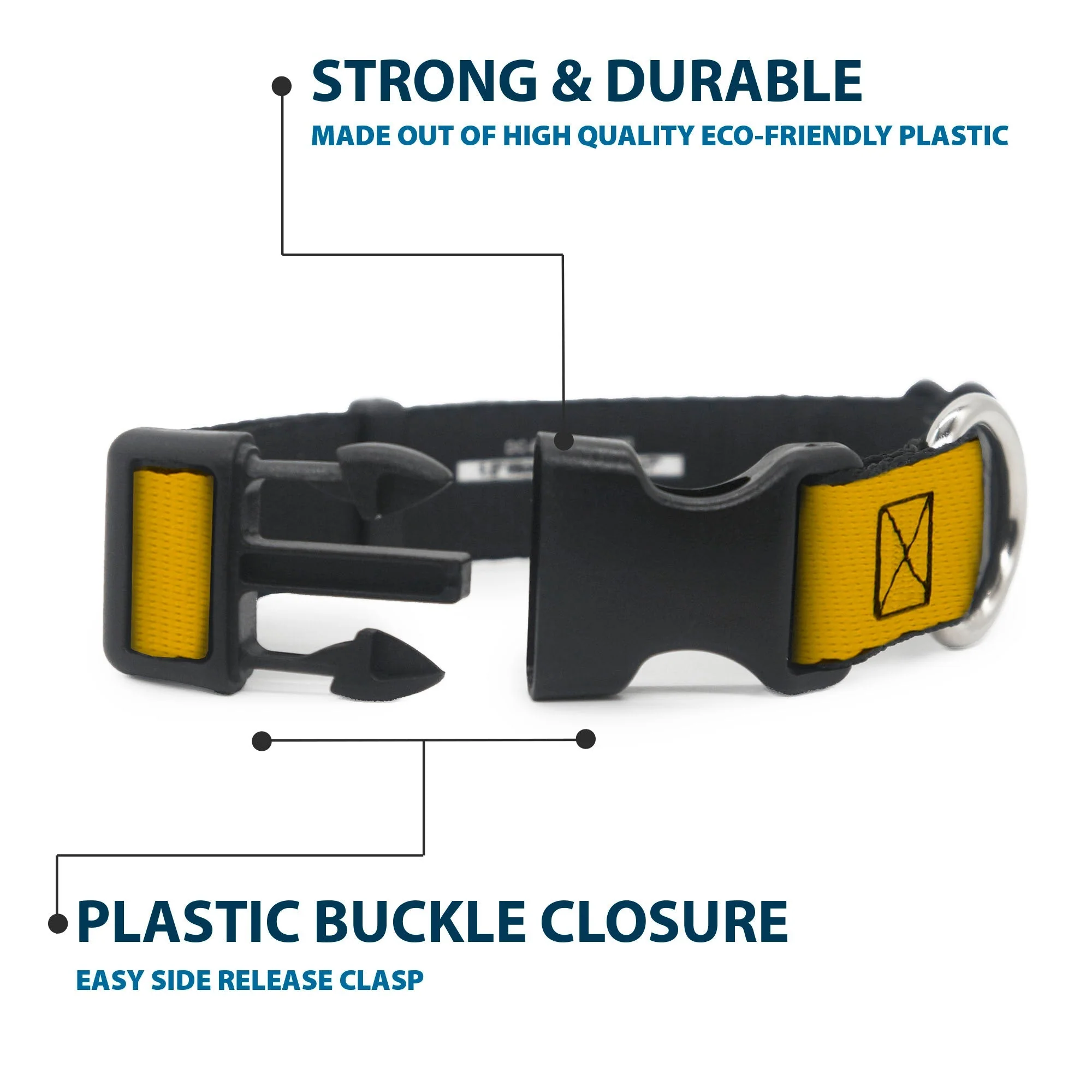 Star Trek Starfleet Insignia Durable Yellow Pet Dog Collar - Image 4