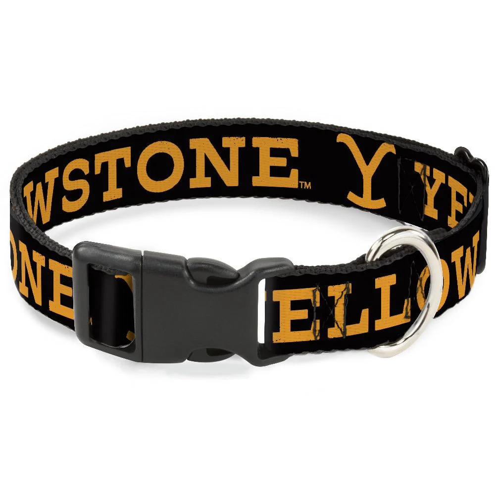 Yellowstone Weathered Y Logo Plastic Clip Dog Collar
