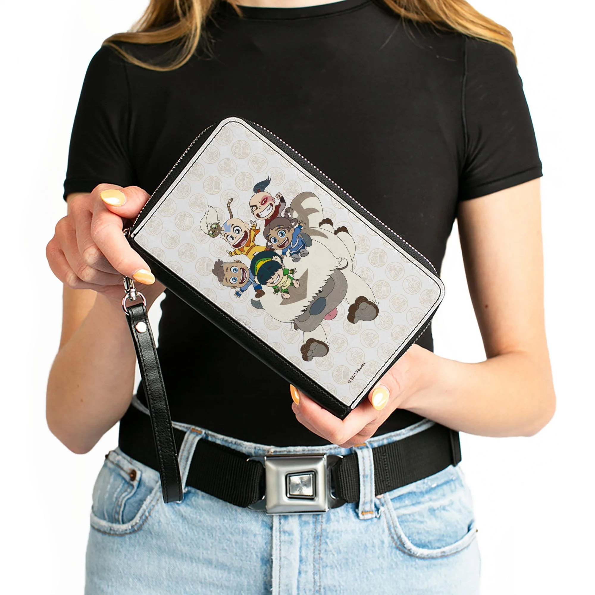 Official Avatar Chibi Characters on Appa Zip Around Wallet - Image 4