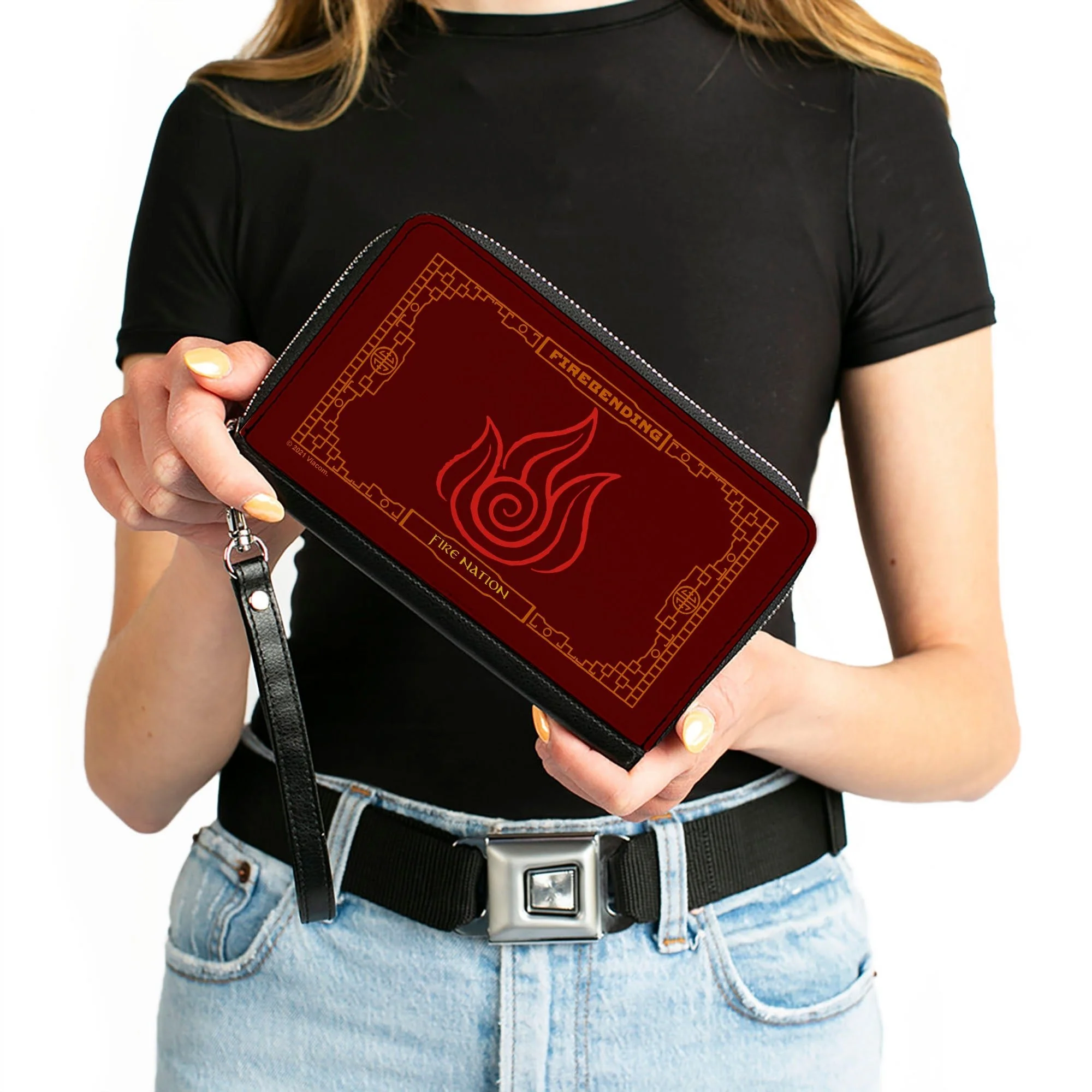 Avatar Fire Nation Firebending Icon Zip Around Clutch Wallet - Image 4
