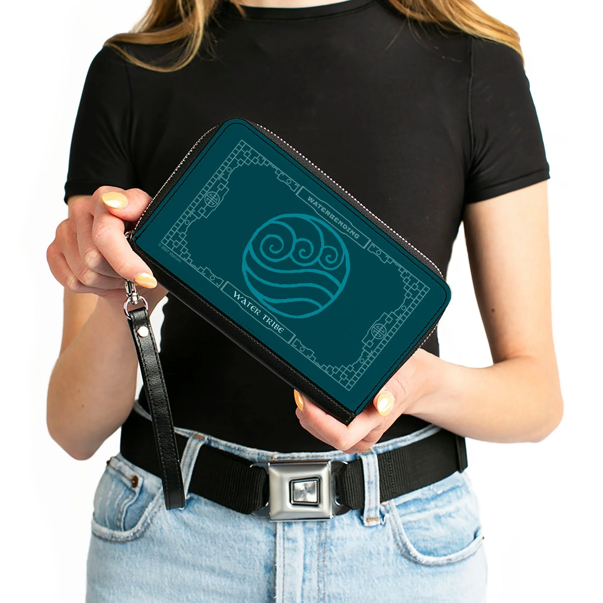 Avatar: The Last Airbender Water Tribe Icon Zip Around Clutch Wallet - Image 4