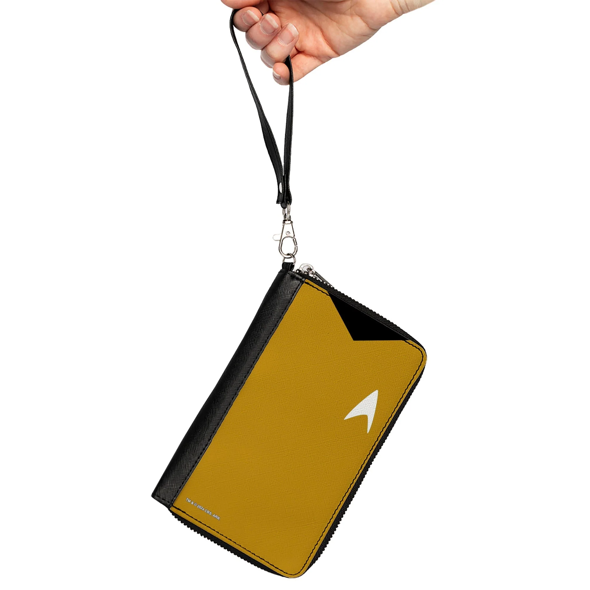 Star Trek Captain Kirk Yellow Uniform Classic Zip Around Wallet - Image 2