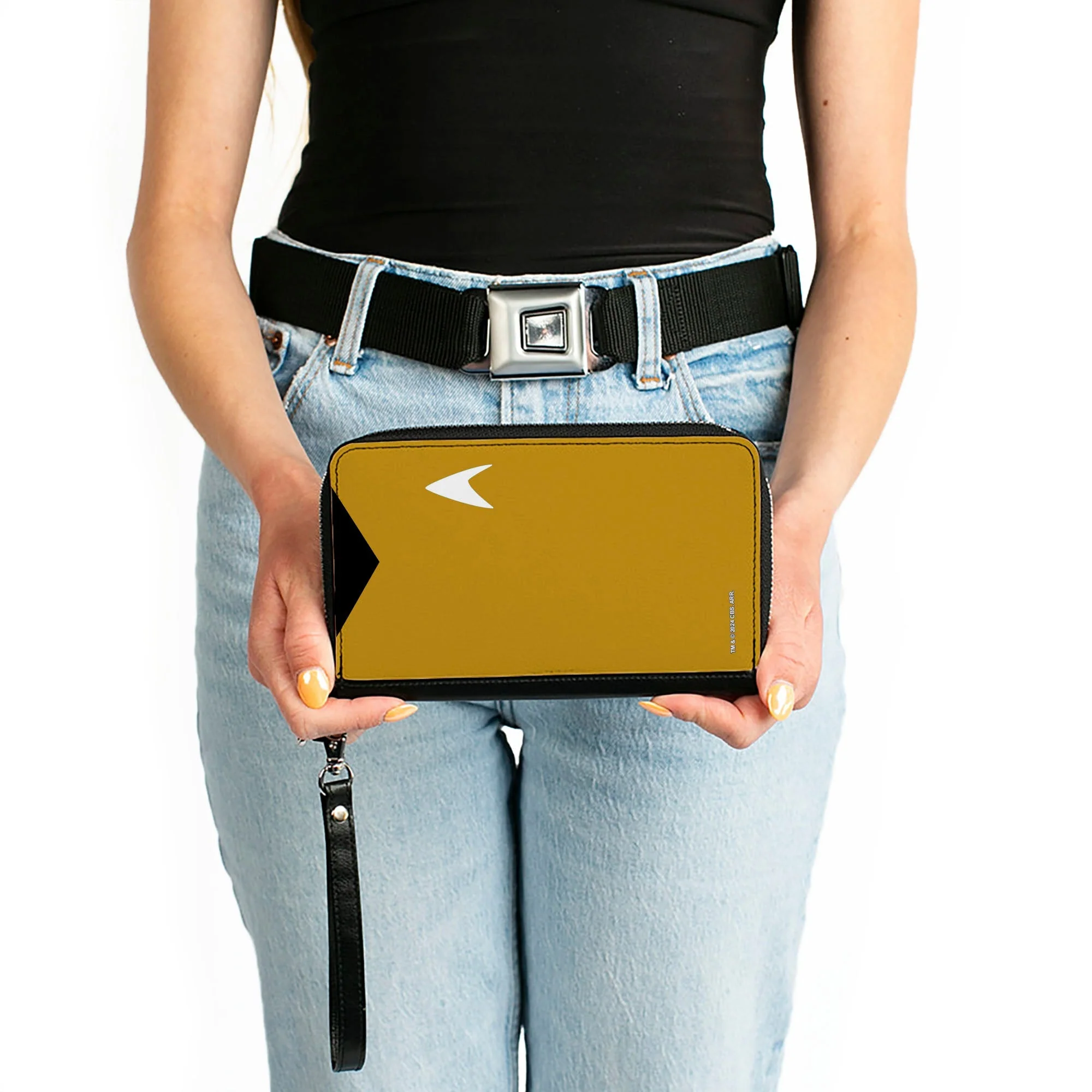 Star Trek Captain Kirk Yellow Uniform Classic Zip Around Wallet - Image 3