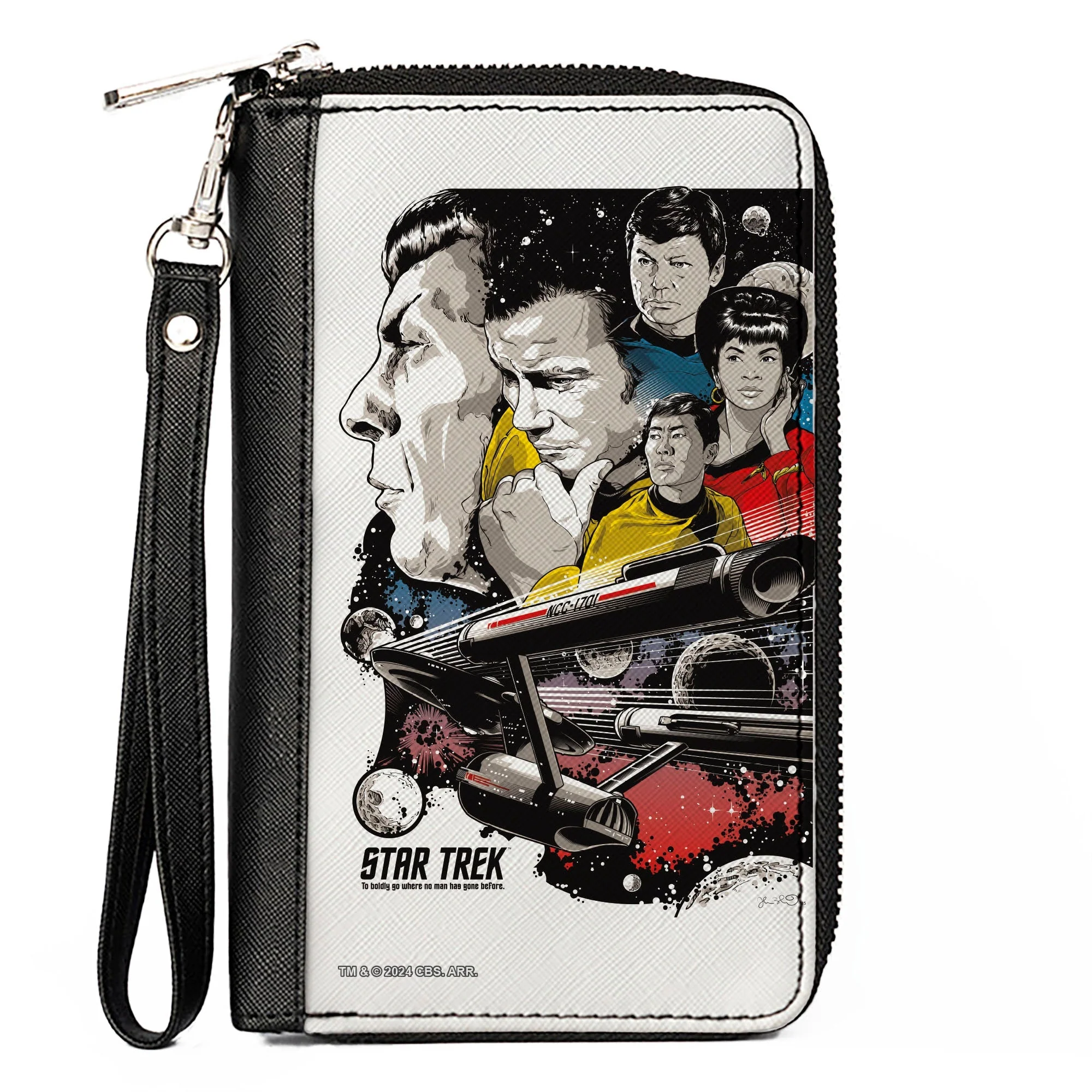 Star Trek Classic Crew & Enterprise Poster Zip Around Wallet
