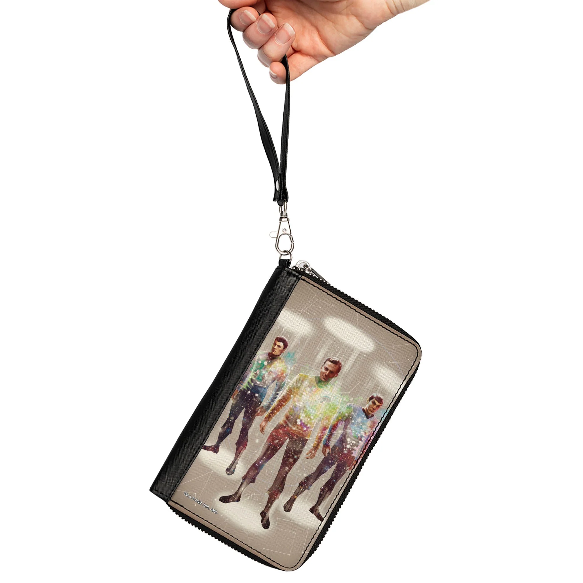 Star Trek TOS Crew Beam Transporter Vegan Leather Zip Wallet - Image 2