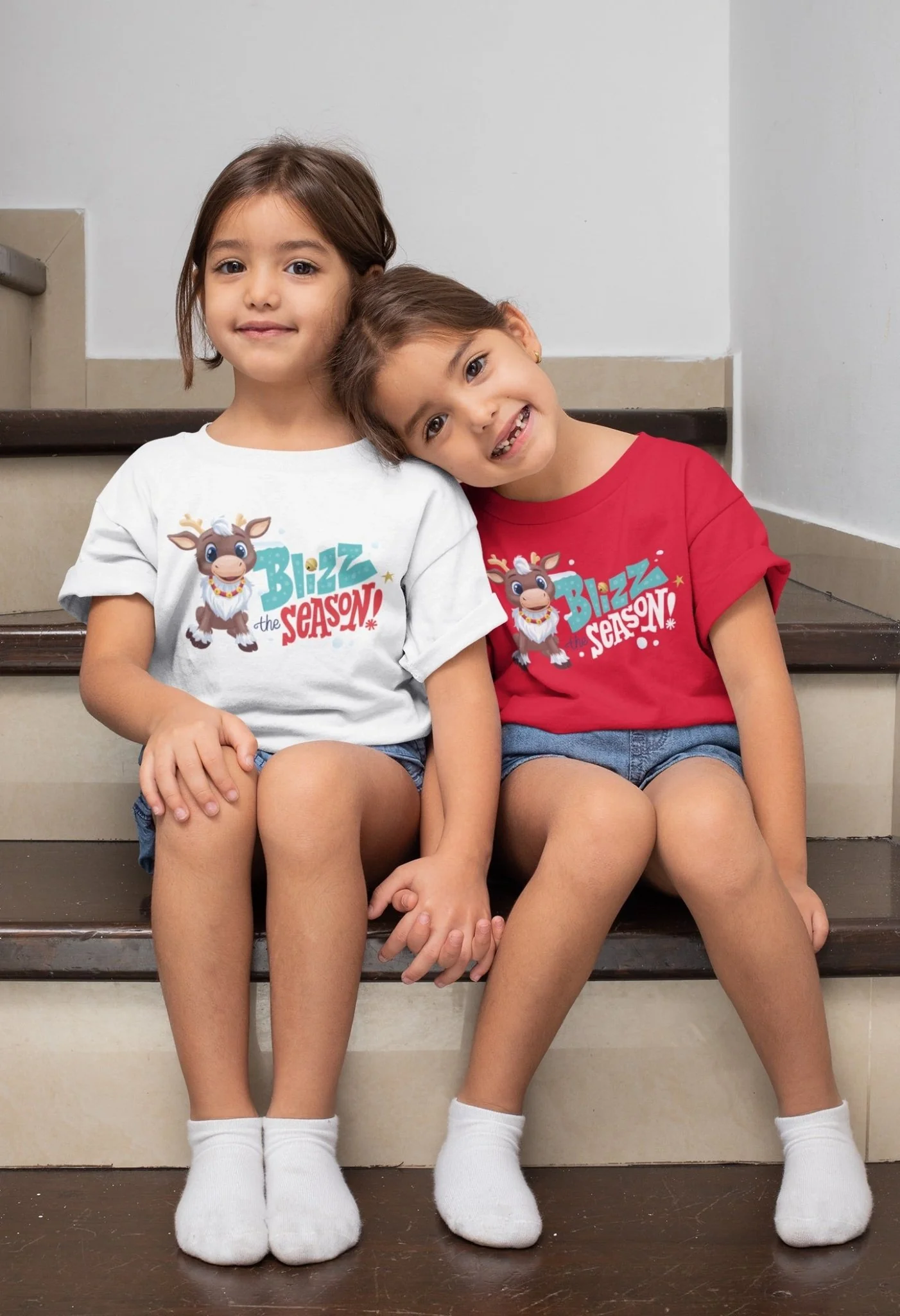 Reindeer in Here Blizz the Season Kids T-Shirt - Image 3
