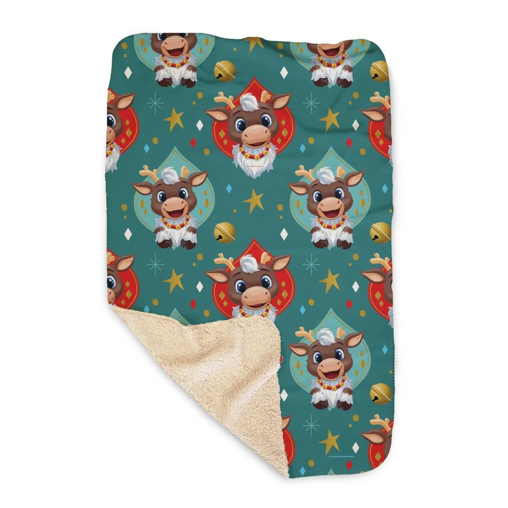 Reindeer in Here Sherpa Blanket - Image 2