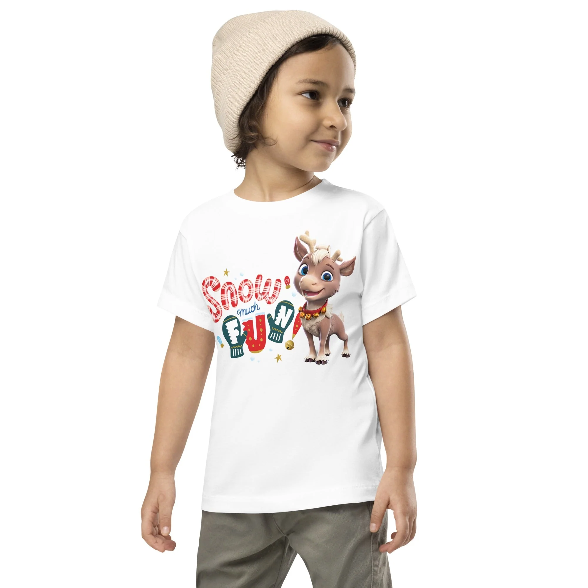 Reindeer in Here Snow Much Fun Toddler T-Shirt - Image 2