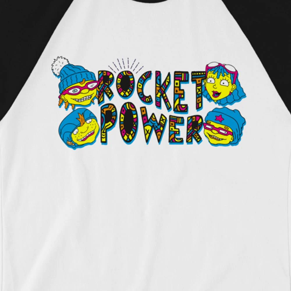 Rocket Power Gang Adult 3/4 Sleeve Raglan Shirt - Image 2